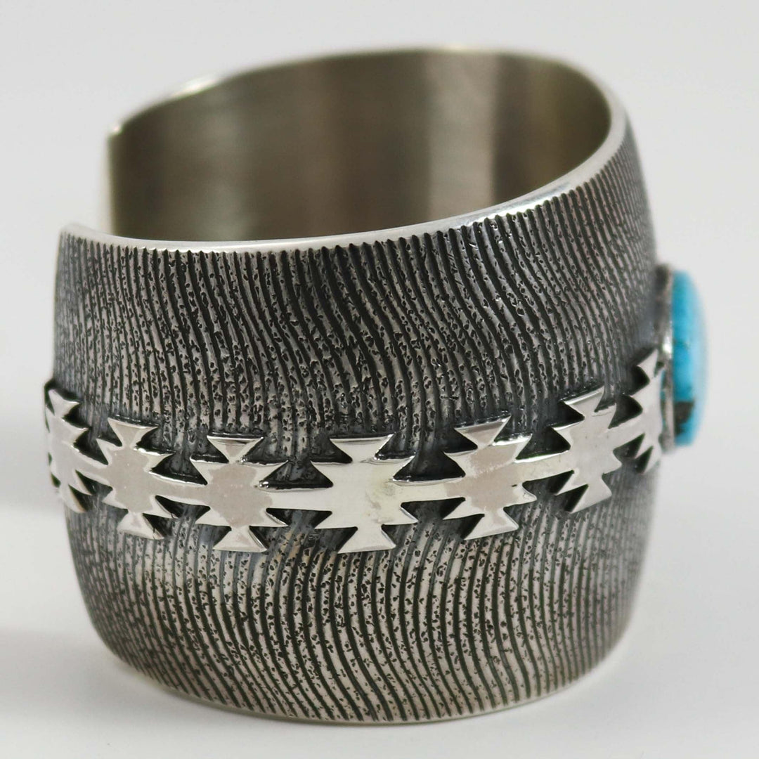 Blue Gem Turquoise Cuff by Al Joe - Garland's