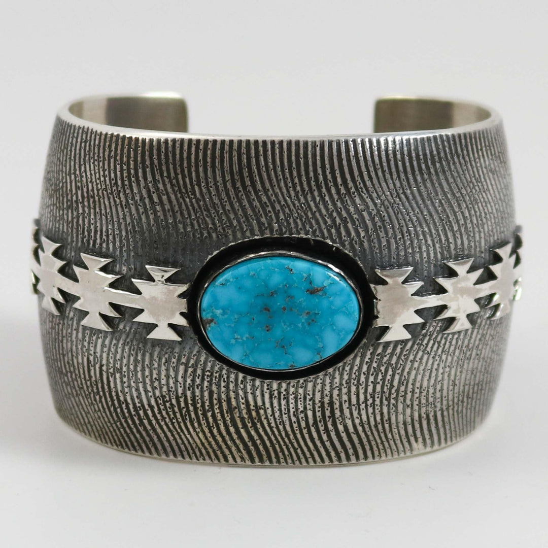 Blue Gem Turquoise Cuff by Al Joe - Garland's