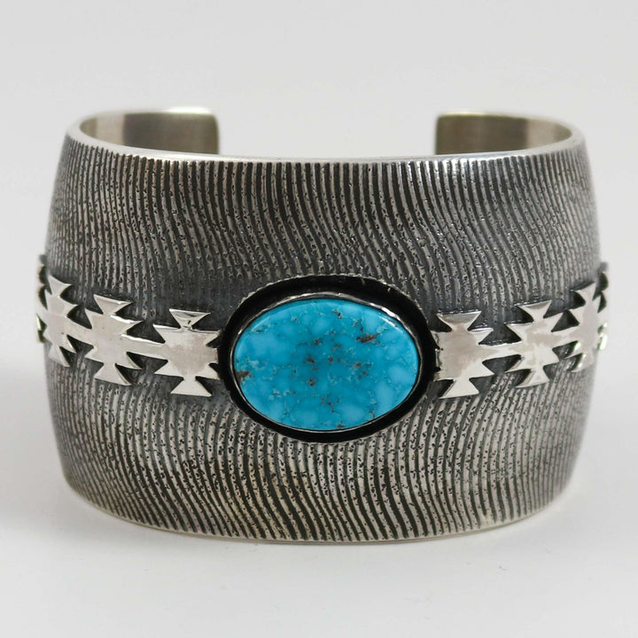 Blue Gem Turquoise Cuff by Al Joe - Garland's