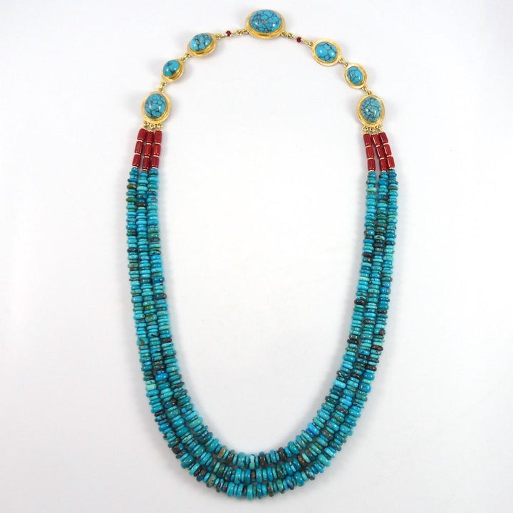 "Blue Maiden" Necklace by Larry Vasquez - Garland's