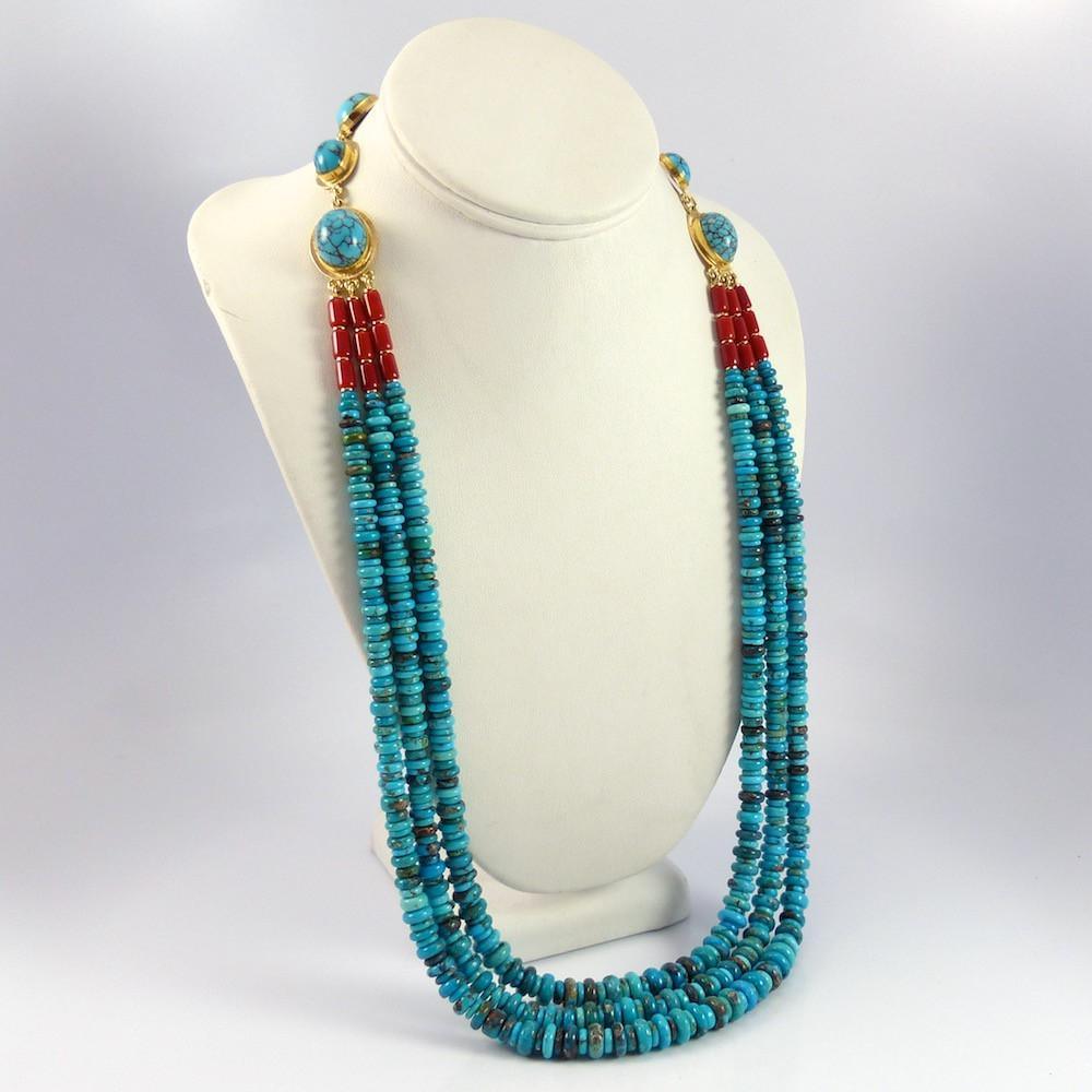 "Blue Maiden" Necklace by Larry Vasquez - Garland's
