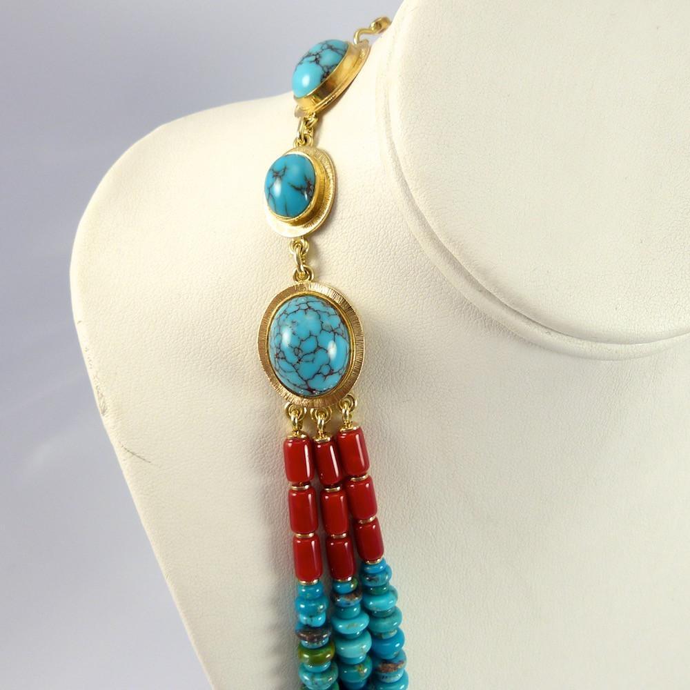 "Blue Maiden" Necklace by Larry Vasquez - Garland's