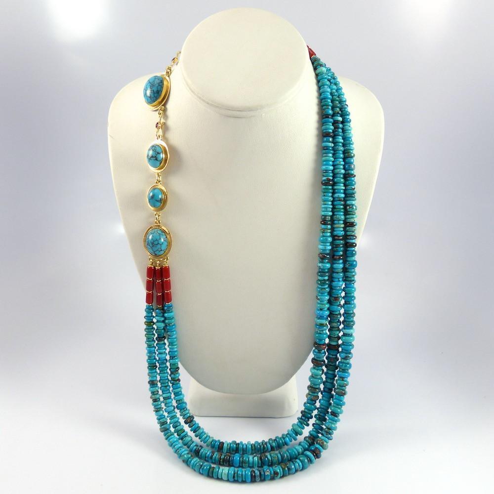 "Blue Maiden" Necklace by Larry Vasquez - Garland's