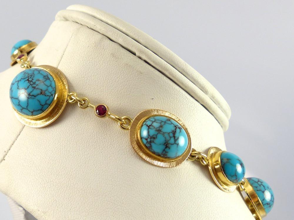 "Blue Maiden" Necklace by Larry Vasquez - Garland's