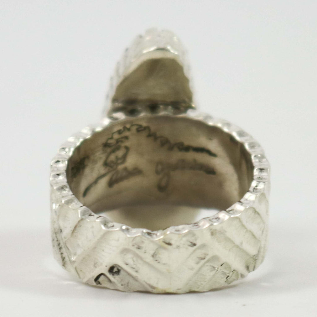 Candelaria Turquoise Ring by Alvin Yellowhorse - Garland's
