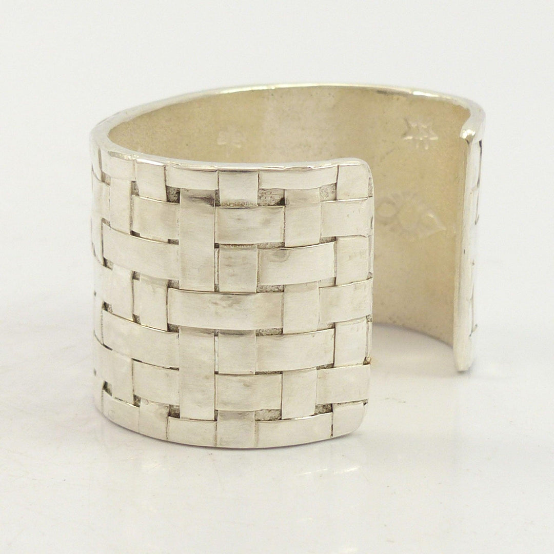 Coral Basket Weave Cuff by Alethia Little Crawford - Garland's