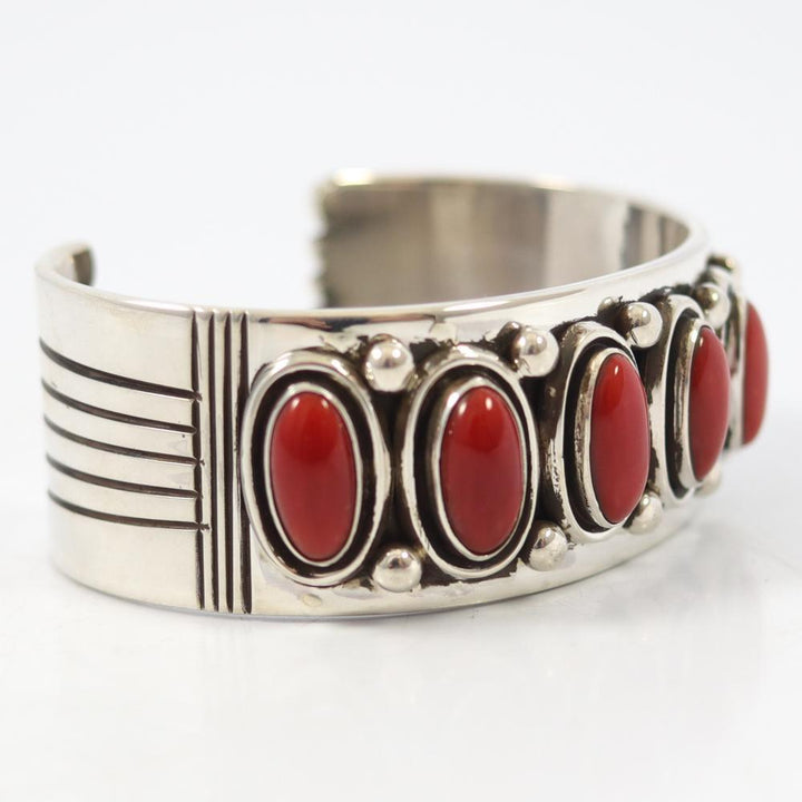 Coral Cuff by Leonard Nez - Garland's