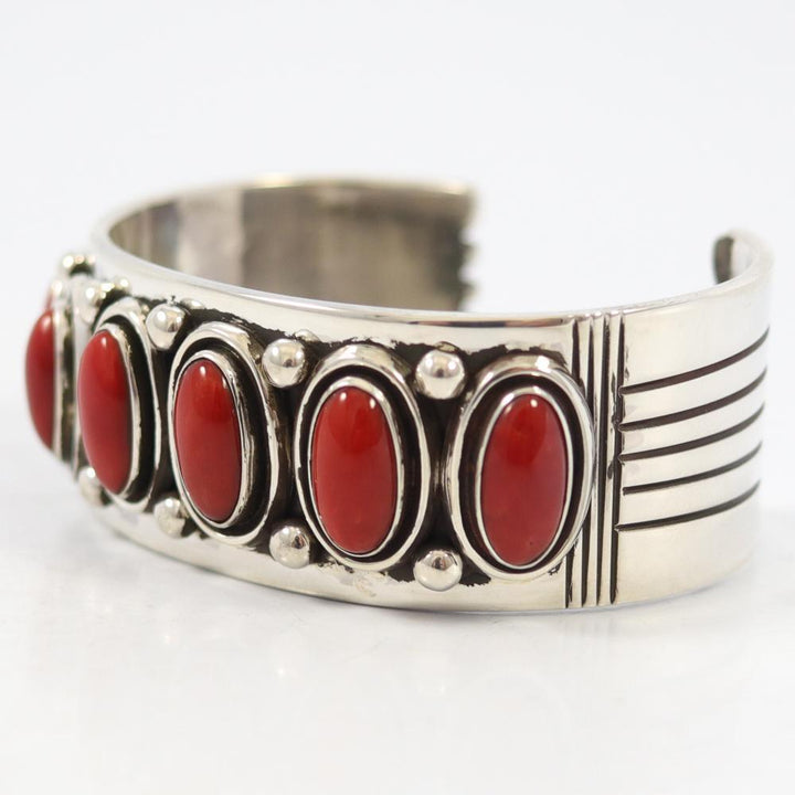 Coral Cuff by Leonard Nez - Garland's