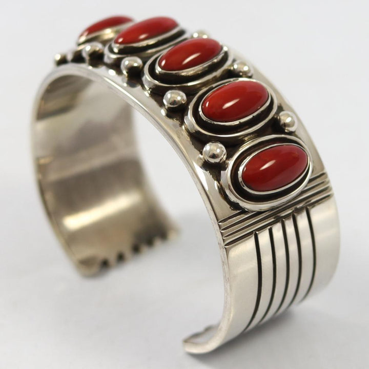 Coral Cuff by Leonard Nez - Garland's