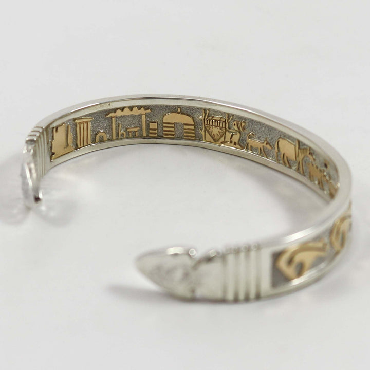 Double-Sided Gold on Silver Cuff by Robert Taylor - Garland's