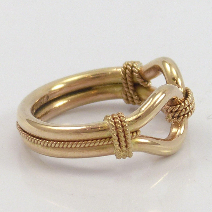 Gold Horse Whisper Ring by Steve Arviso - Garland's