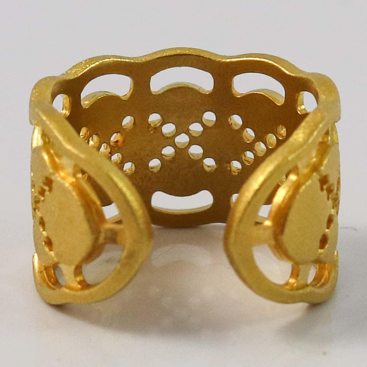 Gold Lace Ring by Maria Samora - Garland's