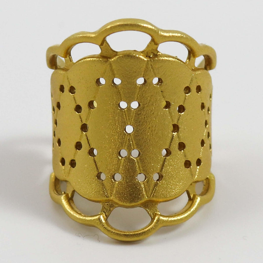 Gold Lace Ring by Maria Samora - Garland's