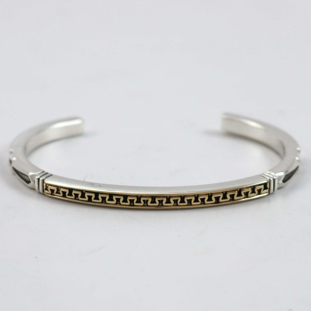Gold on Silver Cuff by Jennifer Curtis - Garland's