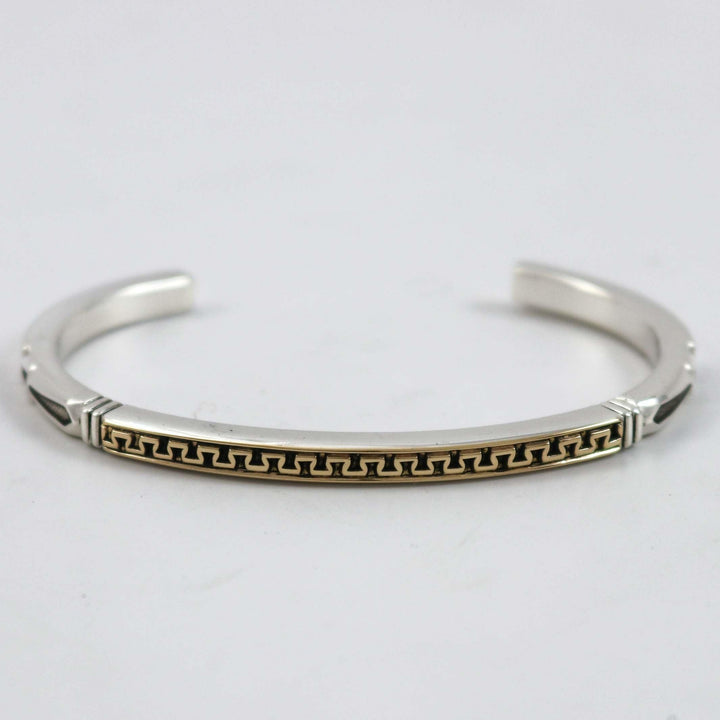 Gold on Silver Cuff by Jennifer Curtis - Garland's