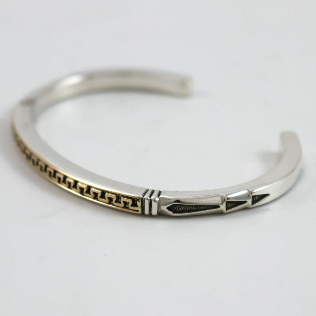 Gold on Silver Cuff by Jennifer Curtis - Garland's