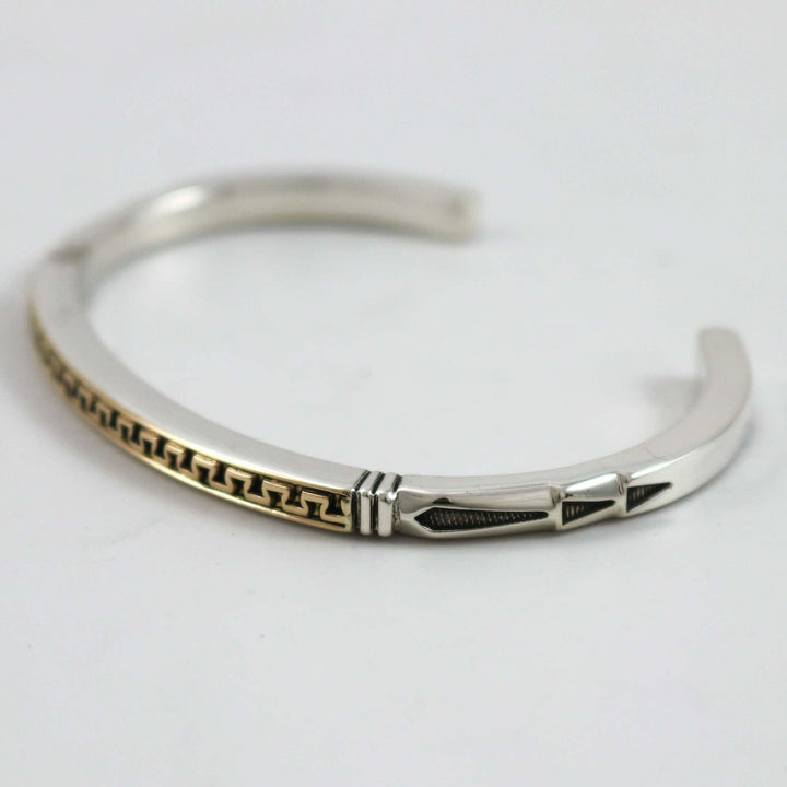 Gold on Silver Cuff by Jennifer Curtis - Garland's