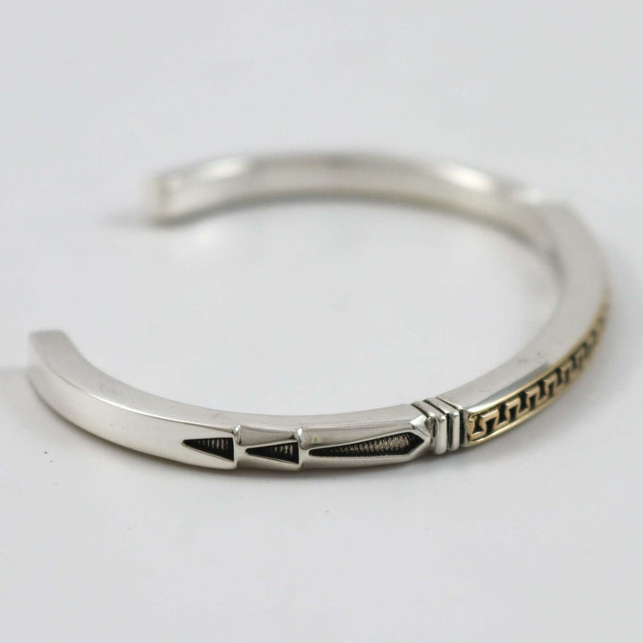 Gold on Silver Cuff by Jennifer Curtis - Garland's