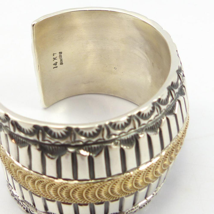 Gold on Silver Cuff by Marc Antia - Garland's