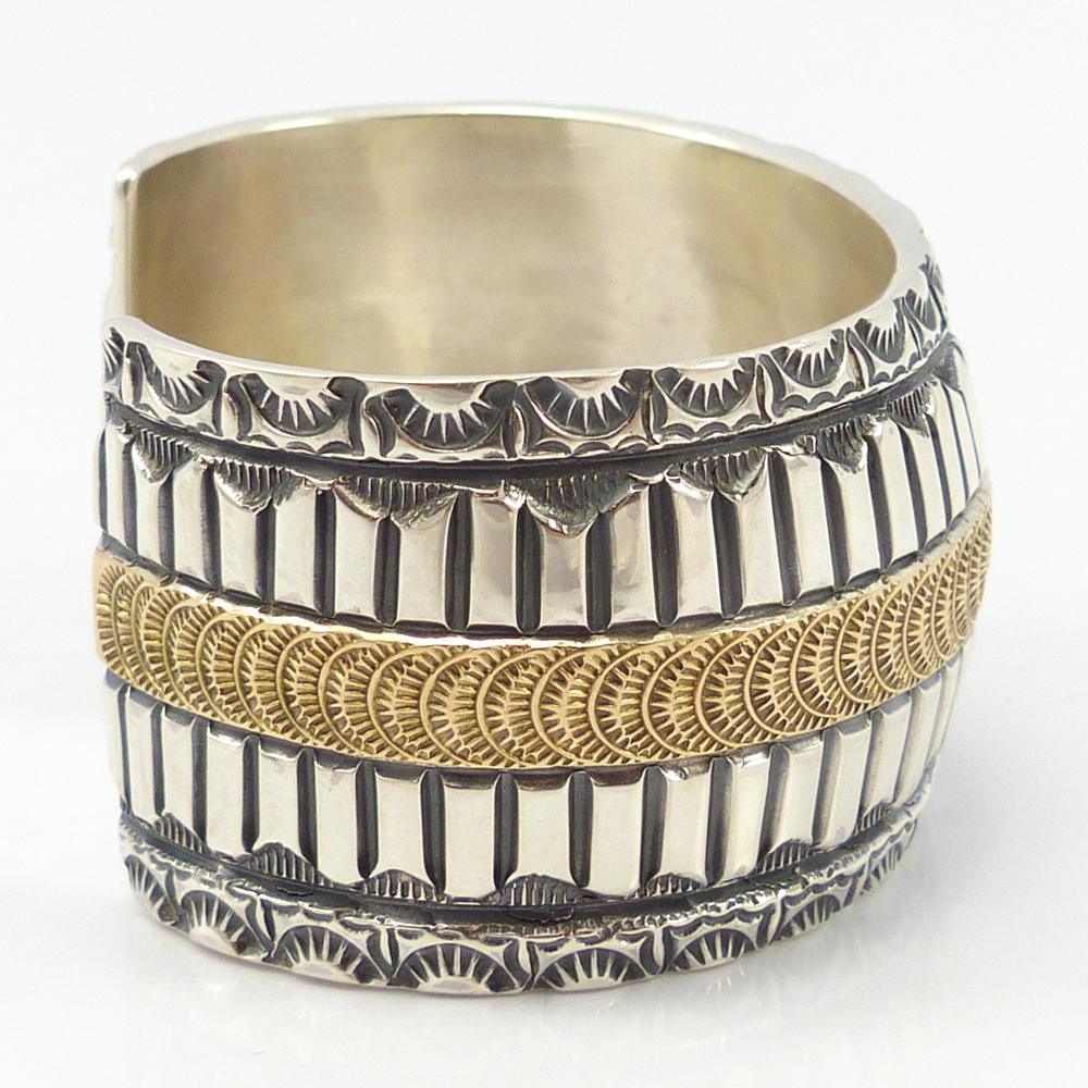 Gold on Silver Cuff by Marc Antia - Garland's