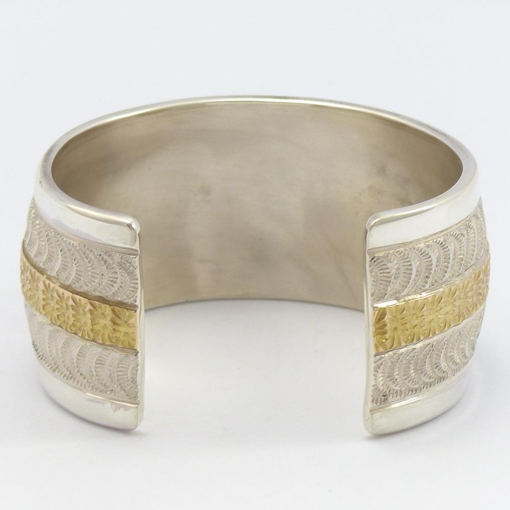 Gold on Silver Cuff by Marc Antia - Garland's