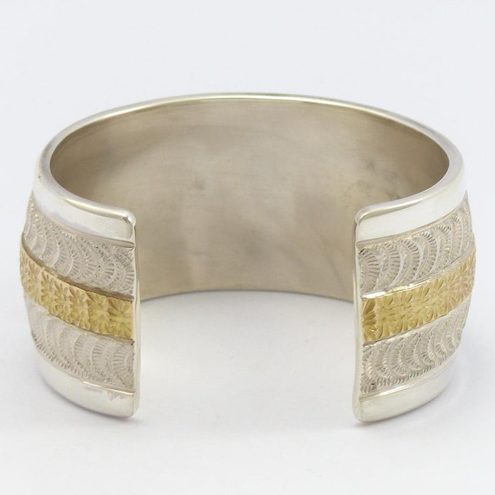 Gold on Silver Cuff by Marc Antia - Garland's