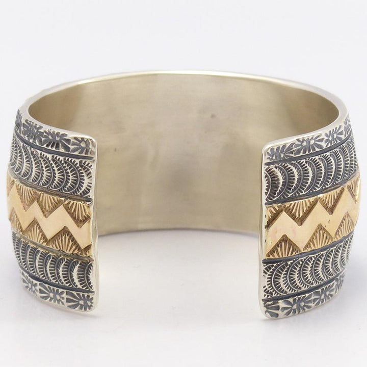 Gold on Silver Cuff by Marc Antia - Garland's