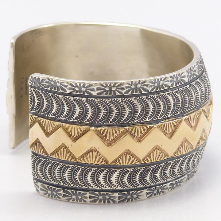 Gold on Silver Cuff by Marc Antia - Garland's