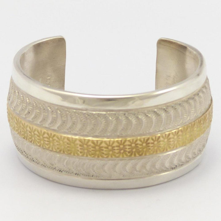 Gold on Silver Cuff by Marc Antia - Garland's