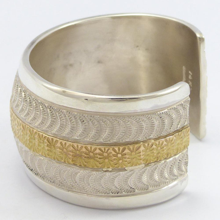 Gold on Silver Cuff by Marc Antia - Garland's