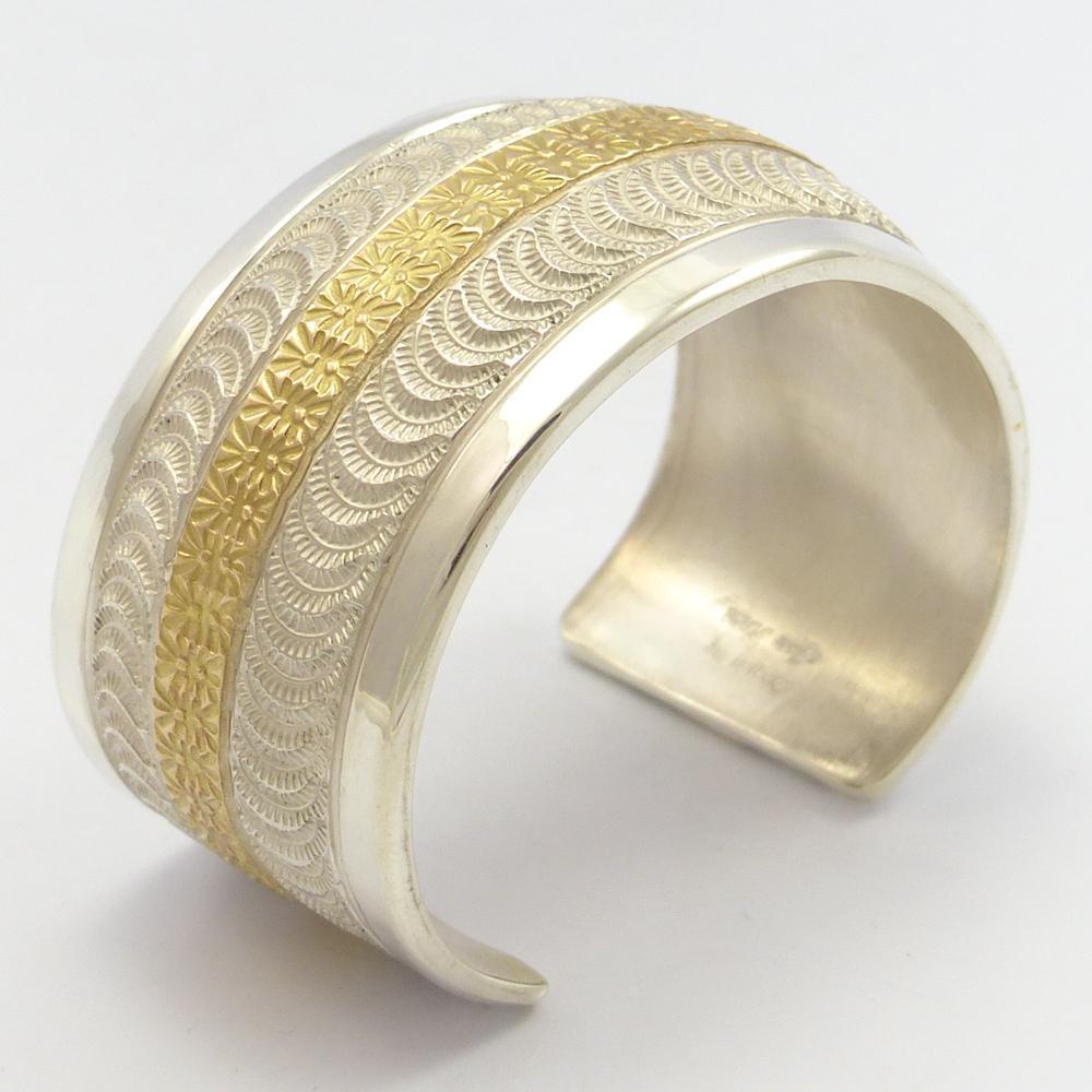Gold on Silver Cuff by Marc Antia - Garland's