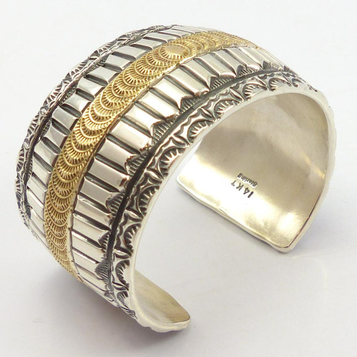 Gold on Silver Cuff by Marc Antia - Garland's