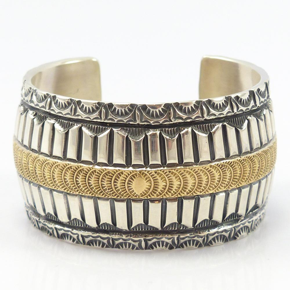Gold on Silver Cuff by Marc Antia - Garland's