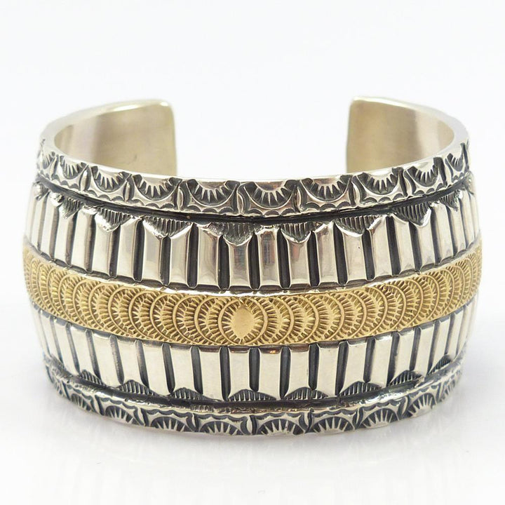 Gold on Silver Cuff by Marc Antia - Garland's