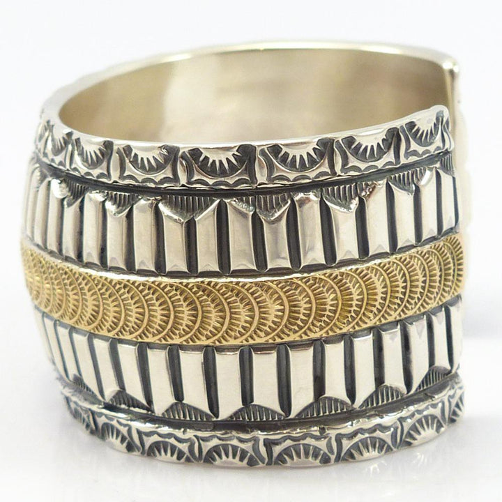 Gold on Silver Cuff by Marc Antia - Garland's