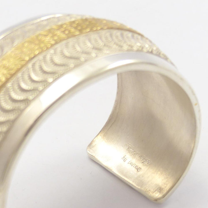 Gold on Silver Cuff by Marc Antia - Garland's