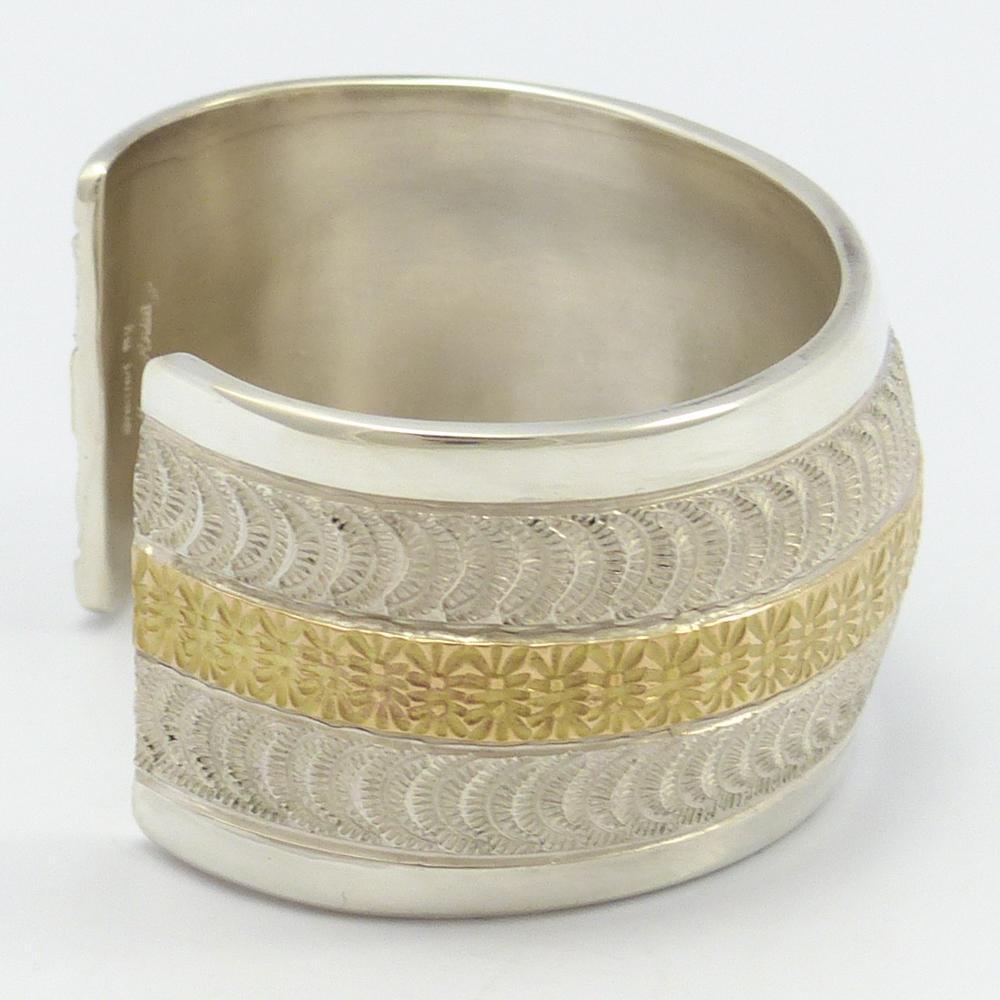 Gold on Silver Cuff by Marc Antia - Garland's