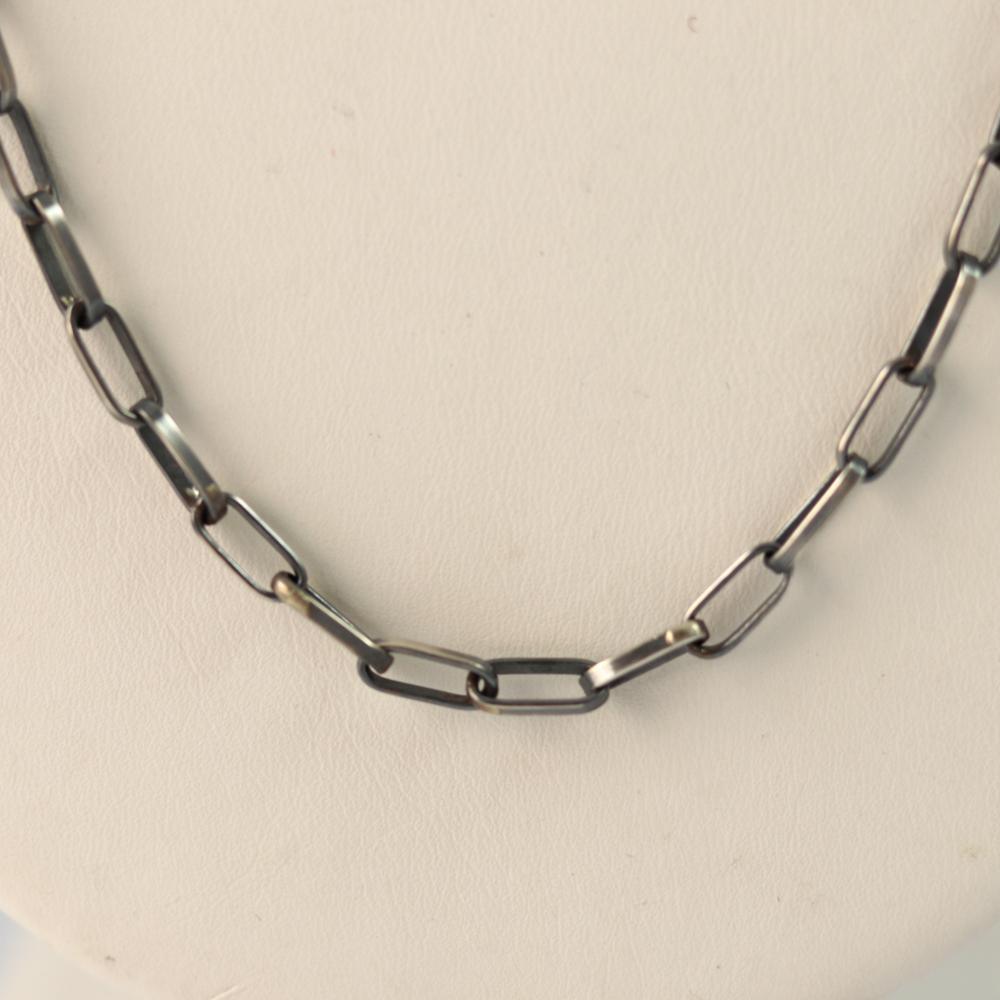 Hopi Chain Necklace (18ga., 22") by Loren Kootswatewa - Garland's