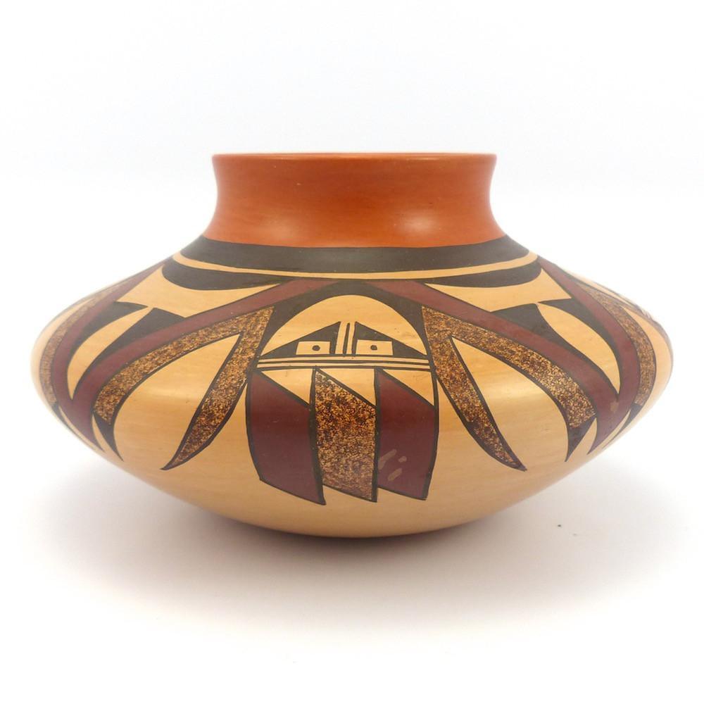 Hopi Eagle Feather Jar by Charles Navasie - Garland's