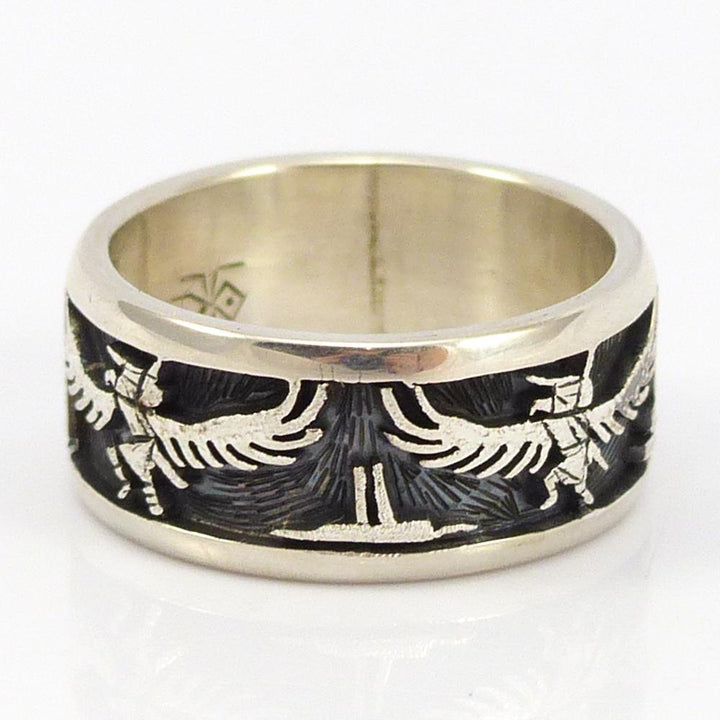 Hopi Overlay Ring by Bennett Kagenveama - Garland's