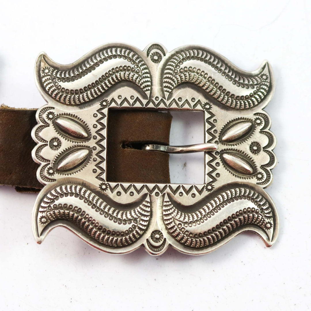 Ingot Silver Concha Belt by Perry Shorty - Garland's