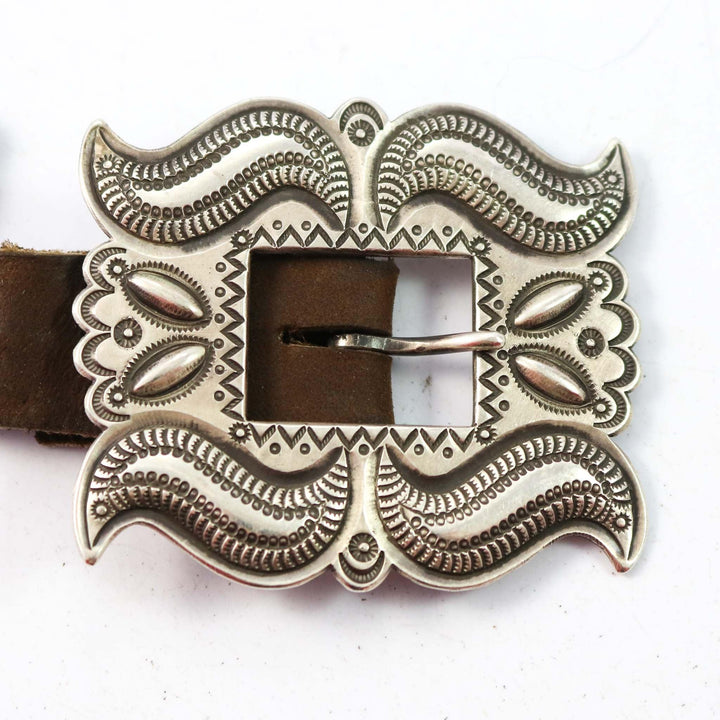 Ingot Silver Concha Belt by Perry Shorty - Garland's