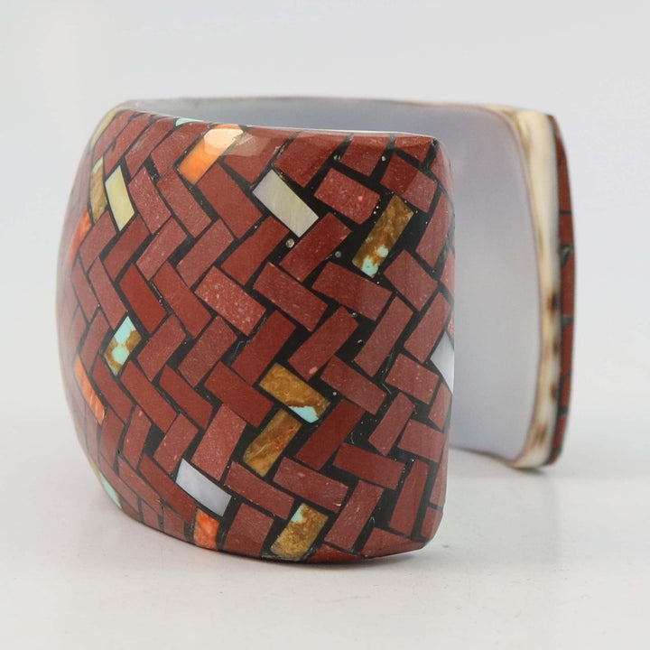 Inlaid Shell Cuff by Joe and Angie Reano - Garland's