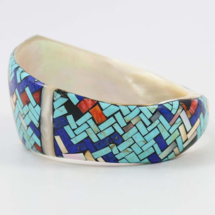 Inlay Shell Bangle by Charlene Reano - Garland's
