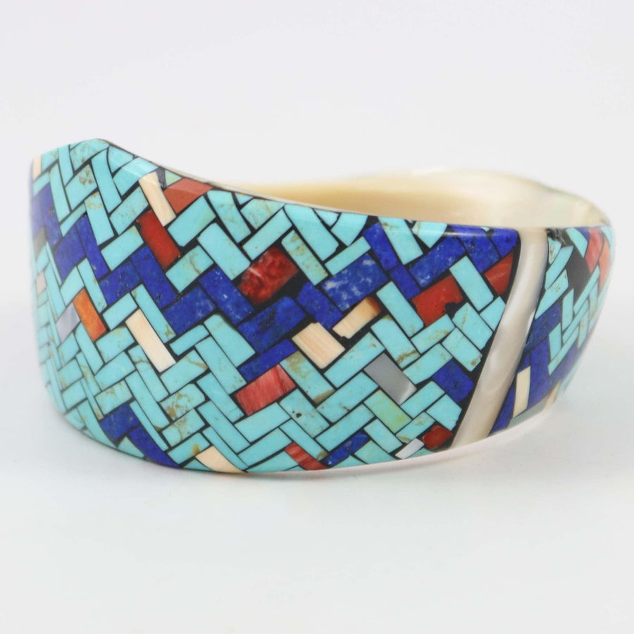 Inlay Shell Bangle by Charlene Reano - Garland's