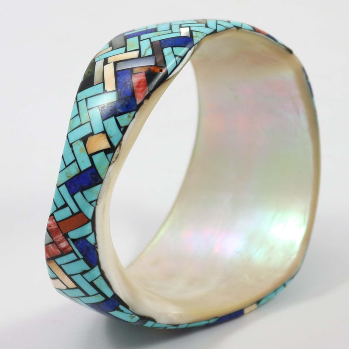 Inlay Shell Bangle by Charlene Reano - Garland's