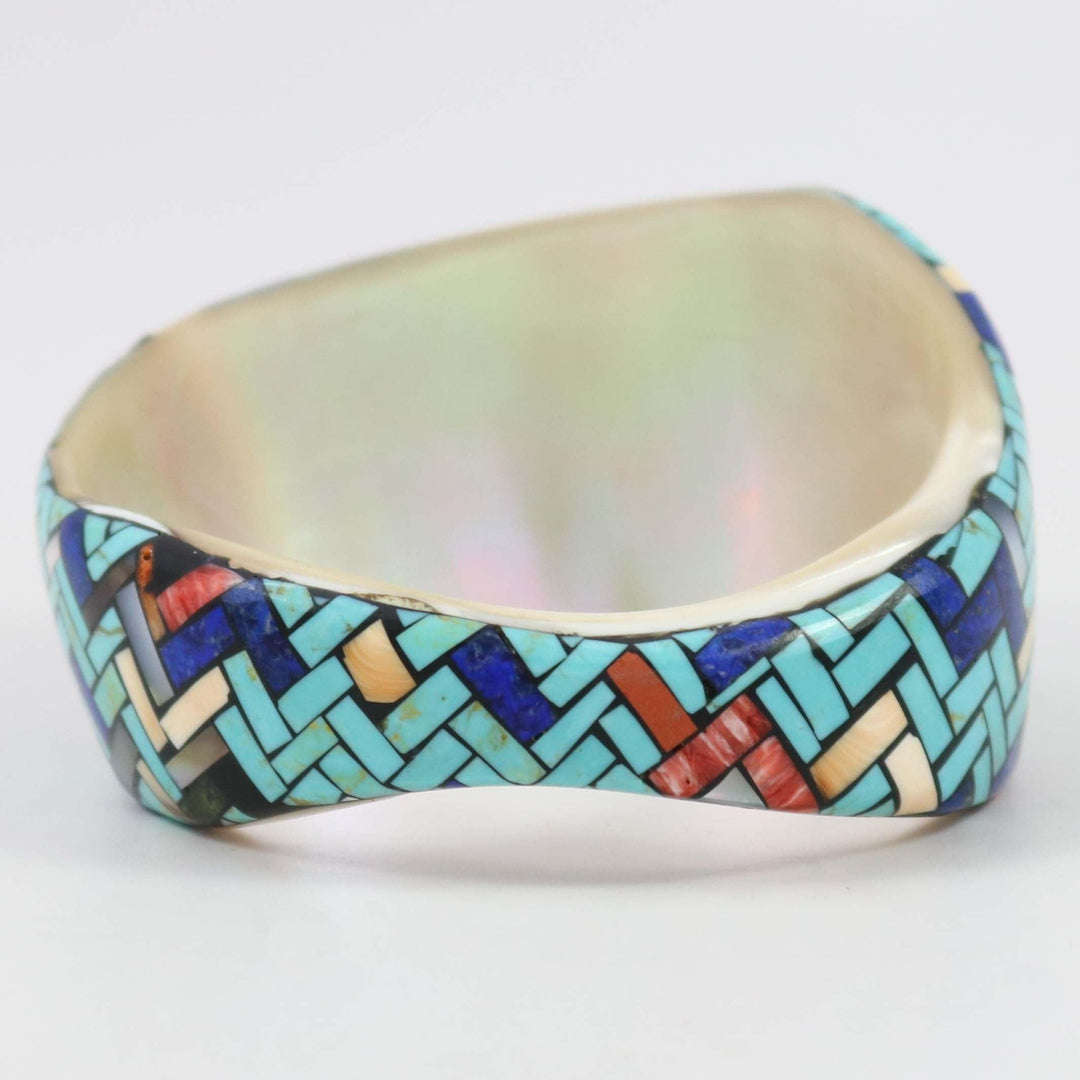 Inlay Shell Bangle by Charlene Reano - Garland's