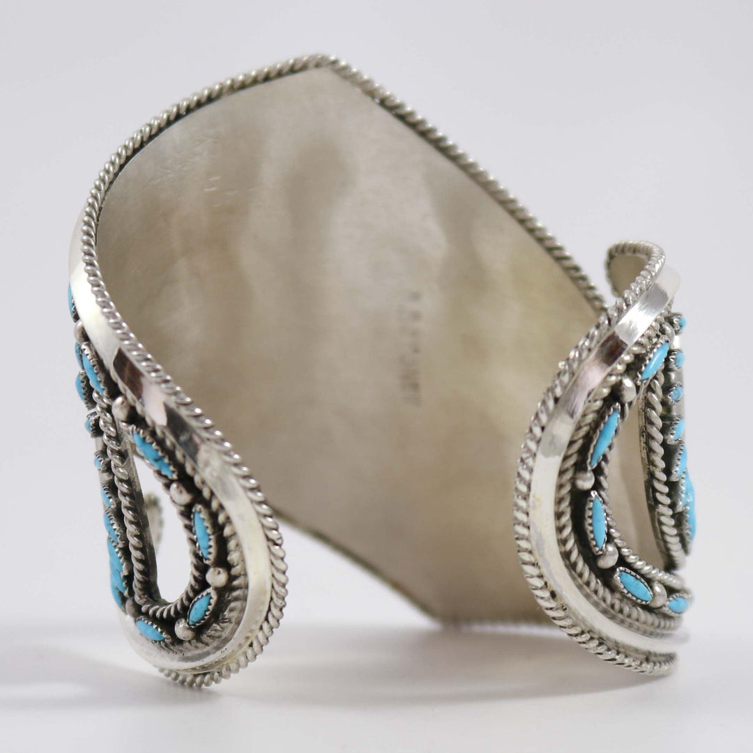 Kingman Turquoise “Carol” Cuff by Billy Betoney - Garland's
