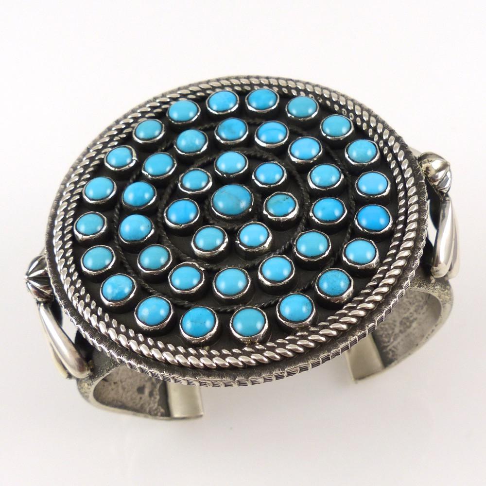 Kingman Turquoise Cuff by Ernest Rangel - Garland's