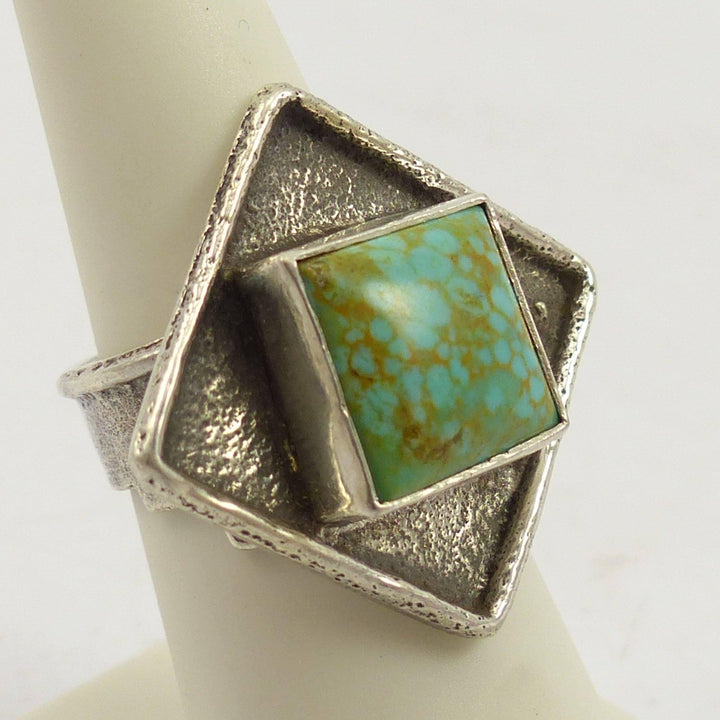 Kingman Turquoise Ring by Cordell Pajarito - Garland's